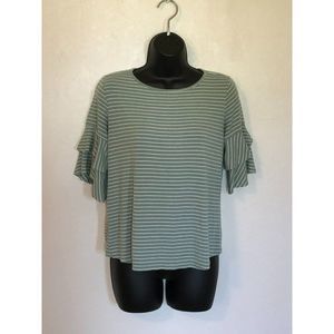 Blu Pepper Striped Top Small